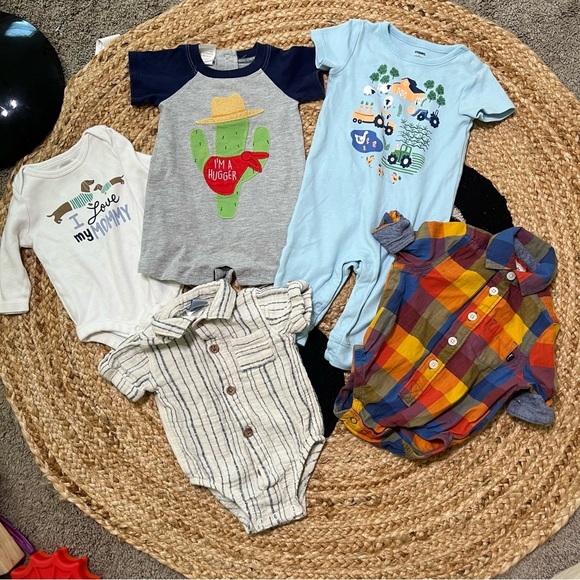 Gap Gymboree OshKosh quality 100% cotton baby boy clothing bundle 3/6 months - Picture 1 of 11